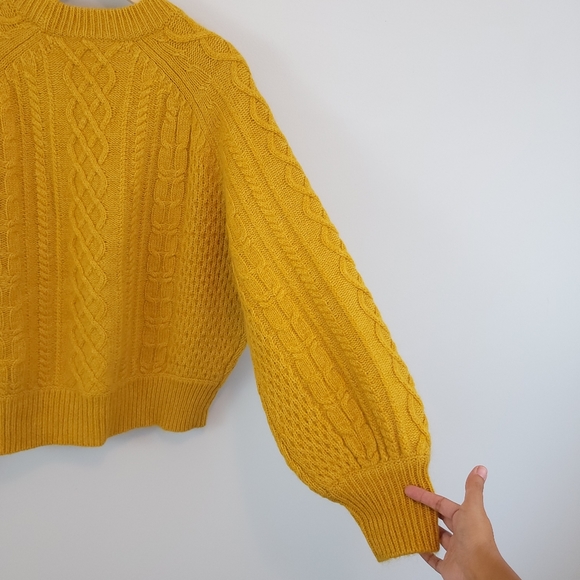 Demylee X J. Crew Balloon Sleeve Sweater. Moving somewhere warm. Never worn - Picture 7 of 9